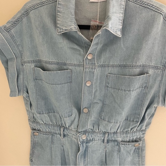 Tamnoon Denim.. Short Sleeve Short Romper, NWT Size M - Picture 4 of 13